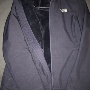 Purple north face coat
